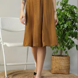 Oxolloxo Knee Length A-Line Skirts-picture-39