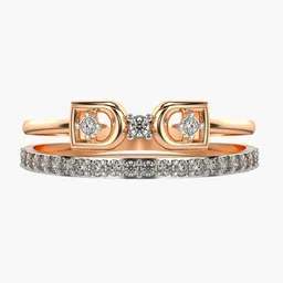 VALANOVA Rose Gold Plated Sterling Silver Certified 0.25 Ct Lab Grown Diamond Ring-picture-30