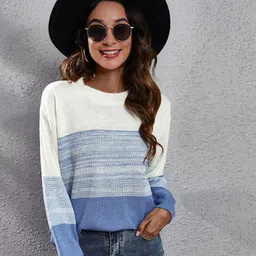 Mast & Harbour Women Colourblocked Pullover-picture-39