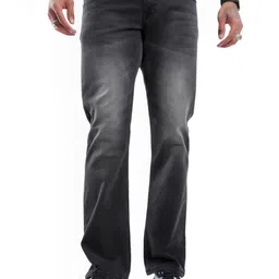 WROGN Men Straight Fit Mildly Distressed Light Fade Jeans-picture-18