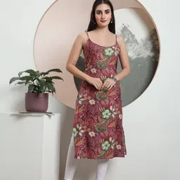 AMOUS Women Floral Printed Festive Straight Kurta-picture-22