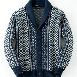 Mast & Harbour Men Printed Cardigan image 1