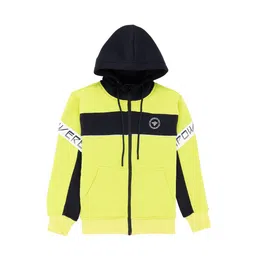 Status Quo Boys Colourblocked & Typography Printed Hooded Full Sleeve Sweatshirt-picture-25