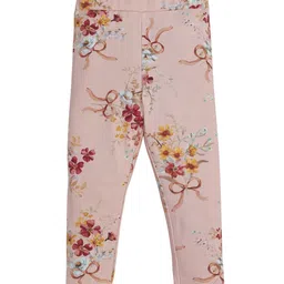 JusCubs Infant Girls Floral Printed Cotton Ankle-Length Leggings-image-31