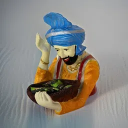 MISS PEACH Yellow & Blue Graduation Glossy Figurine Showpiece-picture-29