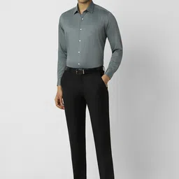 Van Heusen Men Spread Collar Geometric Printed Cotton Slim Fit Formal Shirt image 2