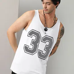 Rodzen Men Pack Of 2 Printed Gym Vests image 2