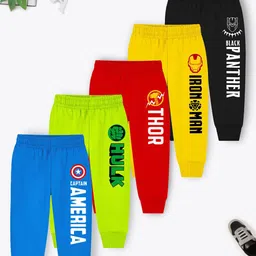 Marvel by Miss and Chief Boys Pack Of 5 Printed Joggers-picture-13