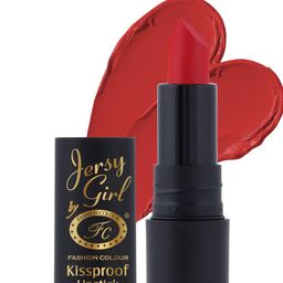 Fashion Colour Jersy Girl Kiss Proof Waterproof Matte Lipstick - Lotus Red - 12-picture-29