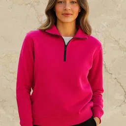 Parona Women Mock Collar Sweatshirt-picture-33