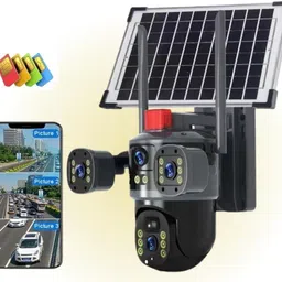 SROPX 6MP 4G Solar CCTV Camera | Dual Lens PTZ Smart Outdoor CCTV Camera Security Camera-picture-33