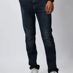 Happy2r Men Classic Straight Fit Mid-Rise Light Fade Jeans-picture-15