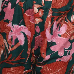 Bholukart Girls Floral Printed Regular Kurta with Trousers image 3