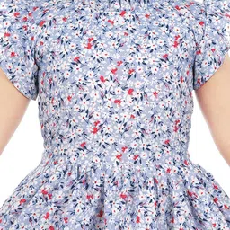 BAESD Floral Print Georgette A-Line Dress image 3