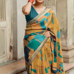 MIRCHI FASHION Printed Zari Saree-image-26