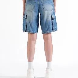 LOVEGEN Men Washed High-Rise Denim Shorts Technology image 5