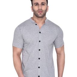 Blisstone Cotton Mandarin Collar Casual Shirt-picture-24