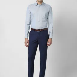 Van Heusen Men Micro Checks Striped Formal Shirt image 2