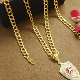 SHANKHRAJ MALL Unisex Gold-Plated Pendants with Chains-picture-30