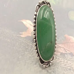 Shrim jewels Quartz & Gemstone-Studded Adjustable Finger Ring image 3