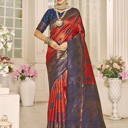 Anouk Rustic Paisley Zari Kanjeevaram Saree-picture-17