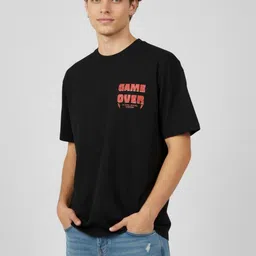 glitchez Men Typography Printed T-shirt-image-62