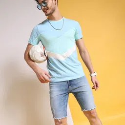 The Indian Garage Co Men Colourblocked T-shirt image 4