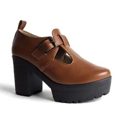 Street Style Store Women Round Toe Block-Heel Chunky Boots image 5