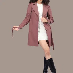 Roadster Women Cotton Regular Fit Overcoat image 3