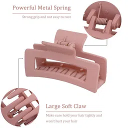 DOCTOR HEALTH SUPER SOFT Women Set of 4 Clutchers Claw Clip image 4