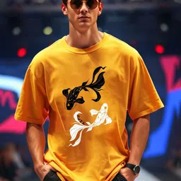 AUSK Men Printed Applique T-shirt image 1