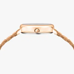 Sylvi Women Patterned Dial & Stainless Steel Straps Analogue Multi Function Watch EL-coffee-Rose-mesh image 3