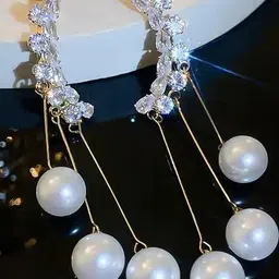 ONUYX Gold-Plated Alloy Zircon Earrings-picture-39