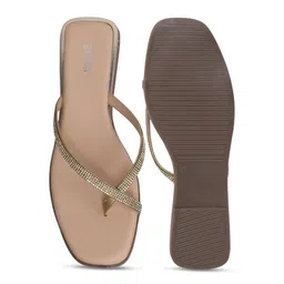 GRETA Women Western Embellished Party One Toe Flats image 3
