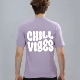 FALTU.CO Men Typography Printed Round Neck Pure Cotton Oversized T-shirt image 1