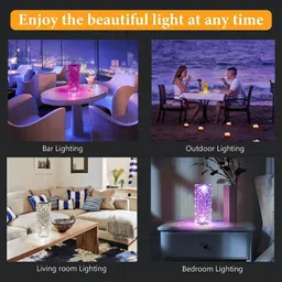 sxp Crystal Diamond Table Lamp 16 Color RGB Changing Mode LED Night Lights Night Lamp image 5