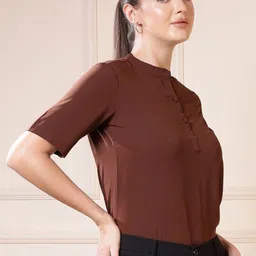 FITHUB Mandarin Collar Top image 3