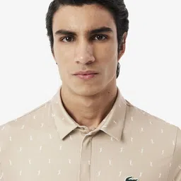 Lacoste Men Polo Collar Applique T-shirt image 5
