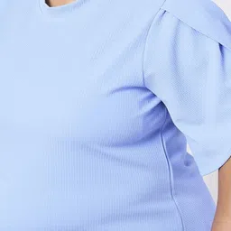 Style Quotient Plus Puff Sleeve Top image 2