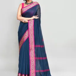 Piyari Fashion Aambal Ethnic Motifs Zari Taant Saree-image-85