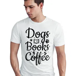 Seekbuylove Typography Printed Round Neck Short Sleeves Bio Finish Pure Cotton T-shirt-picture-28