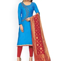 Maroosh Ethnic Motifs Embroidered Mirror Work Jaam Cotton Unstitched Dress Material-picture-38