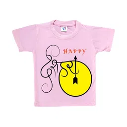 Cute Pals Kids-Unisex Pink Cotton Graphic Printed Tshirts-picture-31