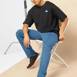 CULT Men Pure Cotton Mid-Rise Training or Gym Track Pant image 3