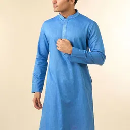 Diwas by Manyavar Men Solid Festive Straight Kurta-picture-22