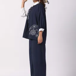 Kaftanize Embroidered Three Quarter Sleeves Shirt & Trouser Co-Ords image 4