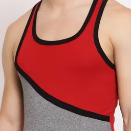 MACHO Pack Of 2 Combed Cotton Assorted Gym Vests image 2