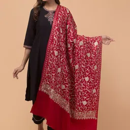 Tweedle Women Floral Embroidered Shawl image 4