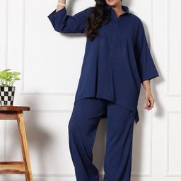 LetsDressUp Shirt Collar-Neck Top With Palazzo Co-Ords-picture-7