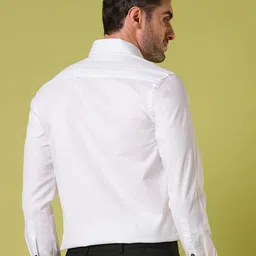 John Philips Men India Slim Fit Solid Spread Collar Formal Shirt image 4